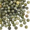 thumbnail image 1 of 116~120 cuentas de jade verde natural de 6 mm, cuentas de piedras preciosas naturales, cuentas de piedra energética, cuentas de jade verde chino, cuentas espaciadoras redondas con agujero de 1 mm, 1 of 6