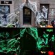 thumbnail image 2 of Telarañas que brillan en la oscuridad, telarañas falsas, telarañas elásticas blancas para Halloween, decoración de terror para interiores y exteriores, Prop, 2 of 4