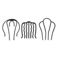 thumbnail image 1 of 3 peinetas laterales en forma de U para el cabello, horquillas de hierro para mujer, accesorios para el cabello para mujer, 1 of 6