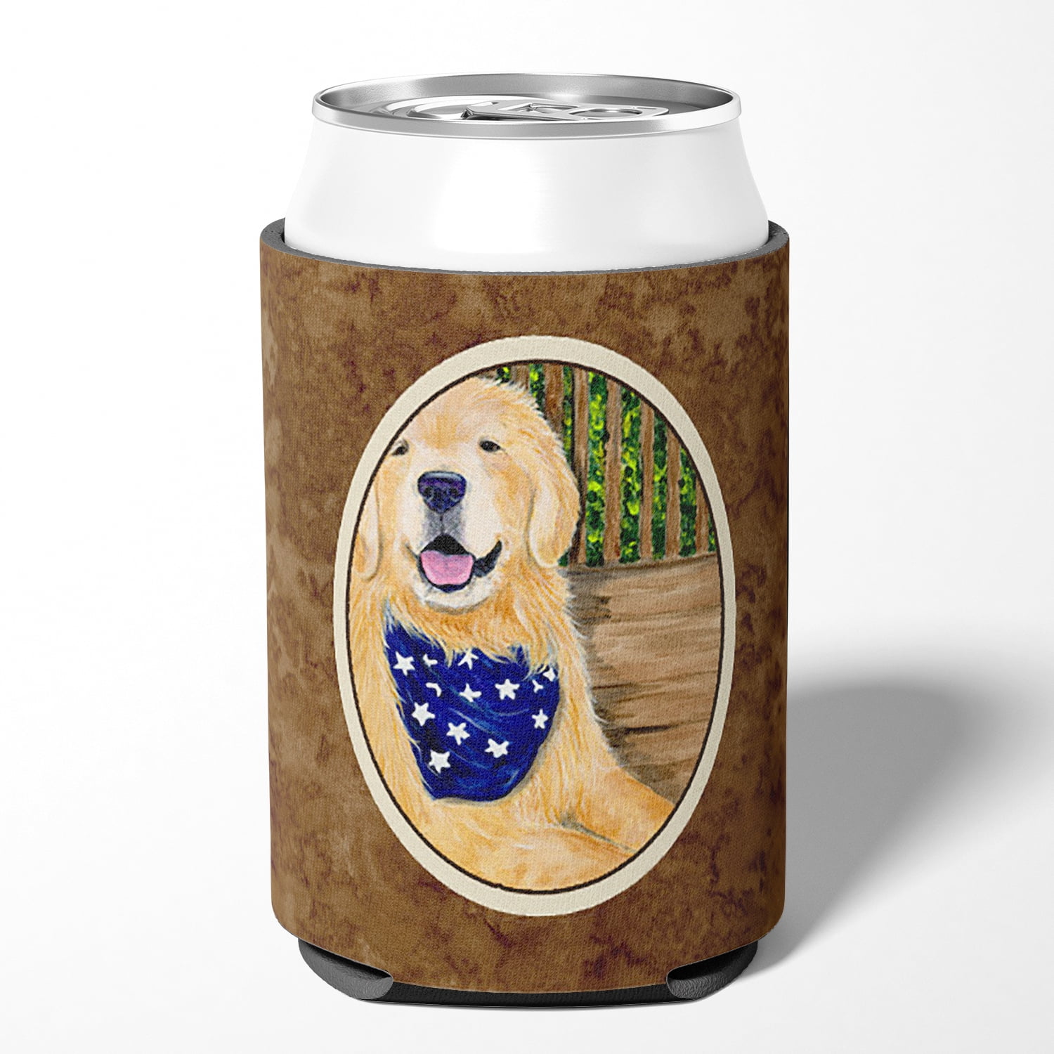 Caroline's Treasures SS8972CC Golden Retriever Can or Bottle Hugger, Can Hugger, multicolor