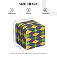 thumbnail image 4 of Yiaed Mardi Gras Print Tissue Box Cover, PU Leather Decorative Organizer for Tabletop, Bathroom, Car, Office Creative Decorative, 4 of 7