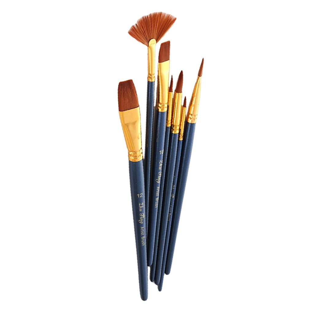 Milageto 5 Colors Non-toxic Face&Body Paint Painting Brushes for Fancy Party Make Up