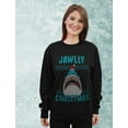 thumbnail image 3 of Tstars Womens Ugly Christmas Sweater Jawlly Christmas Xmas Party Shark Christmas Gift Funny Humor Holiday Shirts Xmas Party Christmas Gifts for Her Women Sweatshirt Ugly Xmas Sweater, 3 of 6