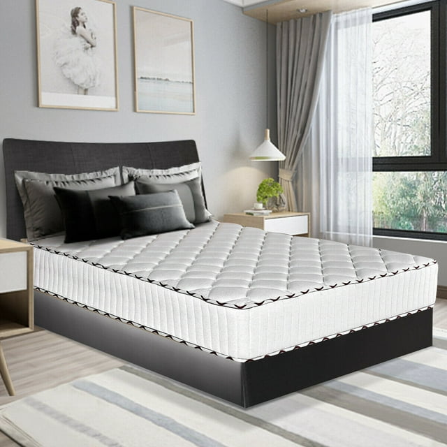 Costway Surmatelas en Mousse Mémoire de 10 Pouces pour Soirée Pyjama au Salon, Format Double, Format Simple, Format Grand