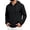 02# Black, variant on Qwertyu Zip Up Hoodie Men Long Sleeve Fleece Hooded Cardigan with Pocket Lightweight Loose Fit Athletic Jackets Black M