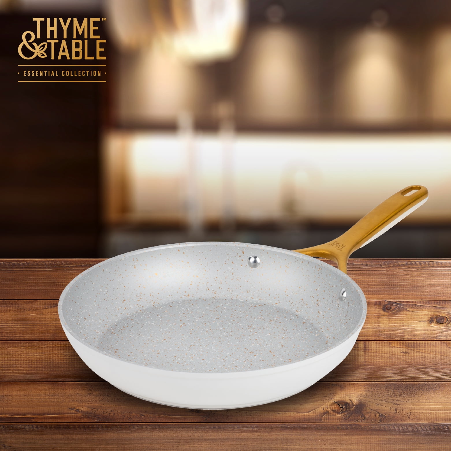 Thyme & Table 10" Non-Stick Supreme Fry Pan - Cream