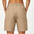 thumbnail image 6 of Yievot Cargo Shorts for Women 7 Inch Inseam Button High Waist Multi Pocket Casual Summer Outdoor Hiking Shorts, 6 of 9