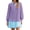 Purple, variant on Long Sleeve Patchwork Women Collared V Neck Sweatshirt Dress