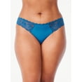 thumbnail image 4 of Joyspun Women's Microfiber and Lace Cheeky Panties, 3-Pack, Sizes XS-3XL, 4 of 4