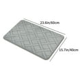 thumbnail image 4 of InsCrazy Bathroom Rugs Home Bathroom Absorbent Floor Mat Is Machine Washable Soft Comfortable and Quickly Absorbs Water Ensuring Stable and Non-Slip Bathroom Floor Mat Bath Decor 17" x 24", 4 of 7
