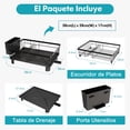thumbnail image 4 of MAJALiS Escurridor de Trastes de Acero Inoxidable para Encimera de Cocina con Drenaje, Escurridor de Platos Peque&ntilde;o con Porta Utensilios, Adecuado para Solteros, Parejas y Familias Peque&am, 4 of 7