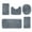 Dark Gray, variant on dfutuy Universal Fleece Bath Mats 5 Pcs Set Bathroom Rugs Toilet Mats Soft Comfortable Water Absorption Non-Slip Thick Machine Washable Easy Dry
