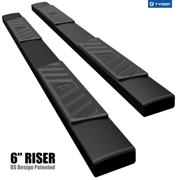 Tyger Auto 6" Riser Running Boards Compatible with 2019-2026 Ram 1500 (Not Fit 19-24 Classic) | Crew Cab | TG-RS6D60208 | Side Step Rails Nerf Bars