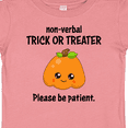 thumbnail image 4 of Inktastic Non-Verbal Trick or Treater with Cute Pumpkin Boys or Girls Baby T-Shirt, 4 of 5