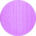 thumbnail image 1 of Ahgly Company Indoor Round Solid Purple Modern Area Rugs, 3' Round, 1 of 4