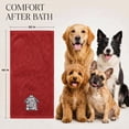 thumbnail image 3 of Dan River Dog Towel pack of 1 Soft Absorbent and Fast Drying Cotton Pet Towel - Salsa, 20x40 in, 3 of 9