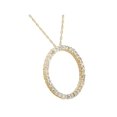 thumbnail image 2 of 2ct Circle Eternity 14K Yellow Gold Diamond Pendant, 2 of 3