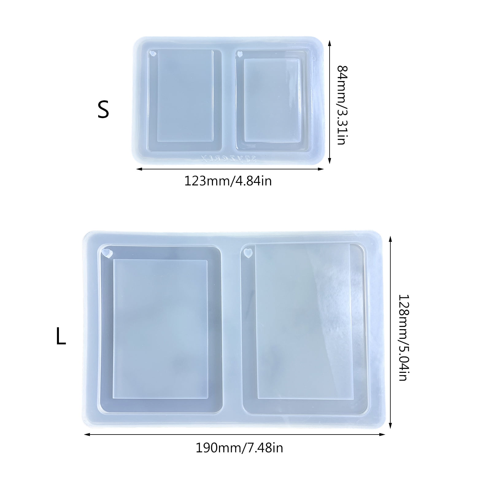 Geometry Photo Frame Epoxy Mold Silicone Pendant Mould for Resin Decorative Crafts Jewelry Making