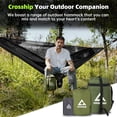 thumbnail image 3 of Hamaca de camping CROSSHIP 290 x 155 cm con mosquitera negra, 3 of 6