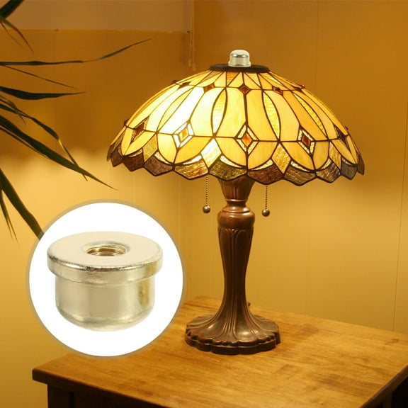 Toyvian 2pcs Brass Lamp Finial for Lamp Shade Holder Elegant Design Securing Lamp Shade for Home Decoration