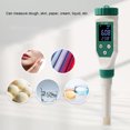 thumbnail image 2 of Medidor de pH Bluetooth de alta precisión, resistente al agua IP67, con pantalla LCD para probar líquidos, frutas, masas y más, 2 of 8