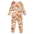 thumbnail image 2 of Suhoaziia Casual Pajamas Set for Kids Skin Friendly Long Sleeve Sleepwear 2pcs Love Cute Dog Daily Wear Multi-Season Fit 3T-4T Children Breathable Spring/Fall Clothing, 2 of 5
