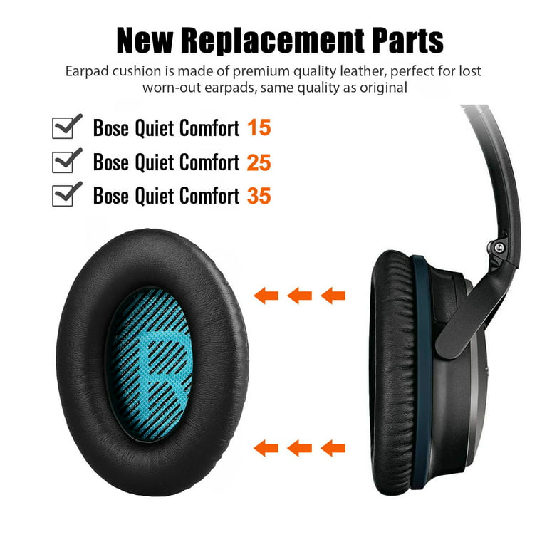 Kostbar Spis aftensmad Afledning TSV Replacement Ear Pads Cushion Fit for Boses Quiet Comfort QC15 QC25 QC35  Headphones - Walmart.com