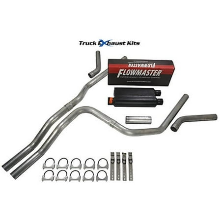 Chevy Avalanche 2007-2013 2.5" Dual Exhaust Kit C Exit Flowmaster 50 Series