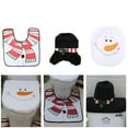 thumbnail image 3 of Juego de funda y alfombra para inodoro de Papá Noel, divertidas decoraciones navideñas para el baño, 3 of 5