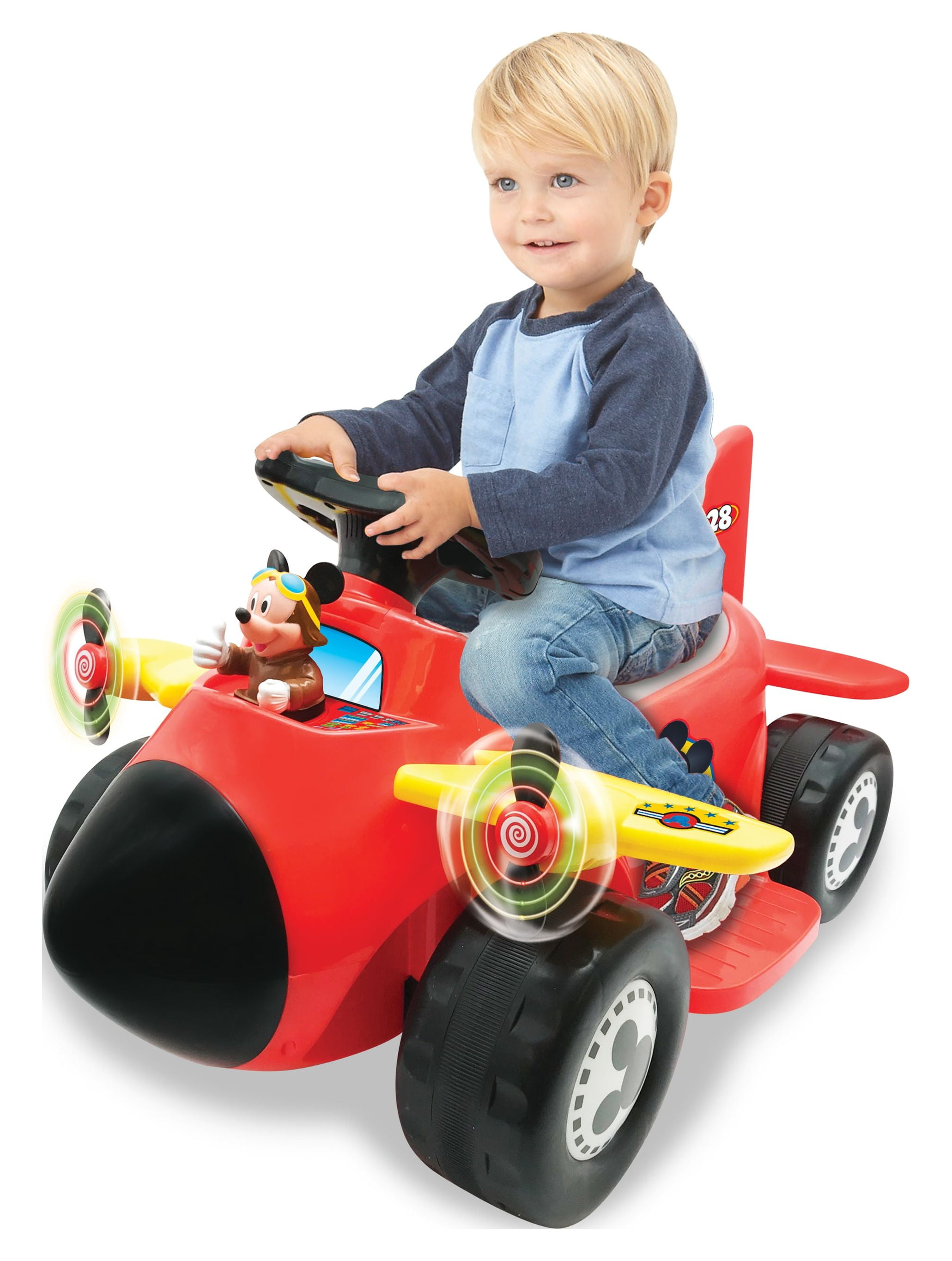 Disney Mickey Mouse 6 Volt Powered Activity Plane Ride On