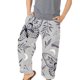 thumbnail image 1 of Pantalones largos para hombre, bombachos de moda, pantalones estampados elásticos sueltos para playa Athleisure Odeerbi ODB-2, 1 of 3