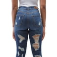 thumbnail image 2 of Dollhouse Women's Juniors Heavy Destruction Skinny Jean, 2 of 4