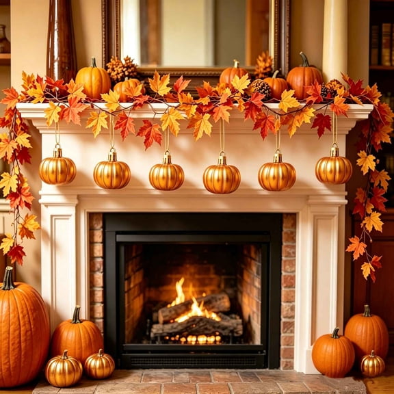 Halloween Decoration for Home Indoor Outdoor Clearance Under $5.00!Halloween Pumpkin Ornaments Matte Christmas Ornaments Thanksgiving Decorative Ornaments Pumpkin Ornaments Plastic Hanging Ornaments