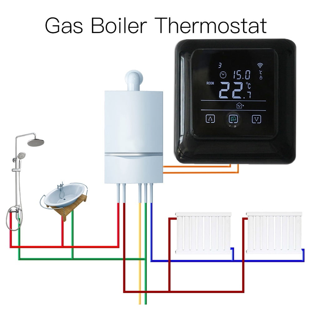 Thermostat For Floor Heating Tuya Smart Temperature Controller For Gas Boiler Touch Screen Thermostat ,Save Energy