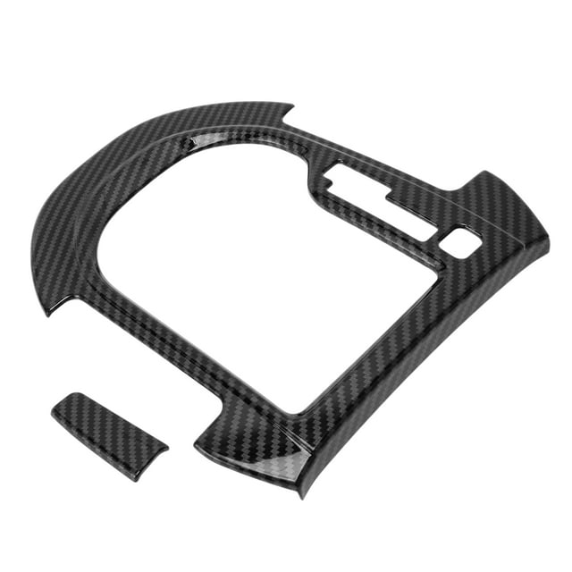 Cubierta del Panel de Cambio de Marcha de Control Central Unique Bargains para Kia Forte GT GT-Line 2019 -2024 Etiqueta de Panel Antiarañazos de Cambio de Marcha Fibra de Carbono Negra
