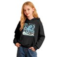 thumbnail image 2 of XAOFW Girls Hoodies Long Sleeved Marine Animal Print Hooded Sweatshirt Kids Soft Cozy Casual Winter Wear Pullover Comfortable Tops 2-3 Years, 2 of 4