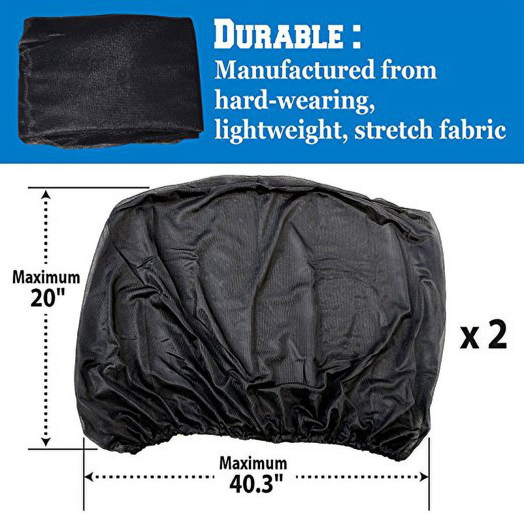 Sunrise 2pc Car Side Window Sunshade UV Protector, Black