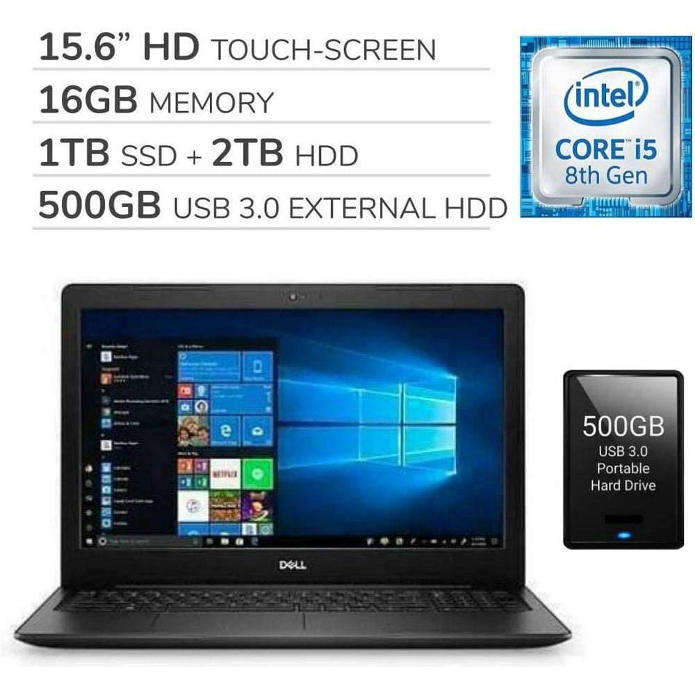 Dell Inspiron 2020 15.6” HD TouchScreen Laptop Computer, 4Core Intel