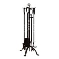 thumbnail image 2 of Fire Beauty Ensemble de 5 Pcs d'Outils pour Cheminée Accessoires de Cheminée Support d'Outils avec Poignées Outils pour Décoration Intérieure Cheminée Extérieure, 2 of 9