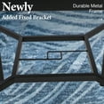 thumbnail image 3 of Summit Living 3 Pieces Outdoor Swivel Bar Stool Bistro Set with 2 Patio High-Back Metal Height Chairs&1 Bistro Bar Table,Black & Grey, 3 of 12