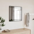 thumbnail image 1 of vidaXL Wall Mirror Black 50x50 cm Square Iron, 1 of 4
