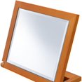 thumbnail image 6 of Walnut Finish Rectangle Adjustable Vanity Mirror, 6 of 7