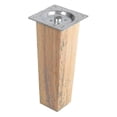 thumbnail image 1 of Set Of 4 Wooden Oak Furniture Square Legs, 1 of 5