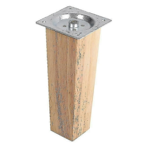 Set Of 4 Wooden Oak Furniture Square Legs