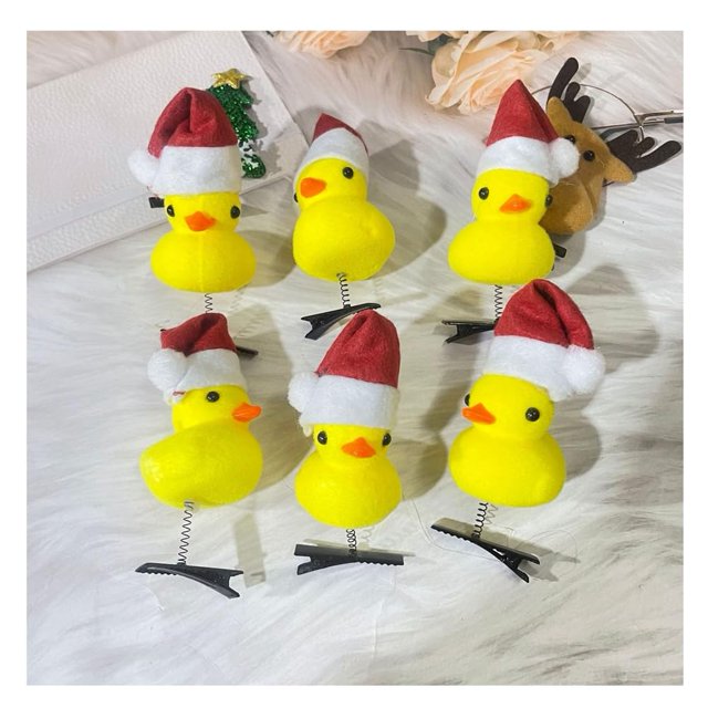 10 Piezas Lindas Horquillas para Niños Pinzas para el Cabello para Niños Pinzas para el Cabello de Animales Lindos Horquillas de Pato Amarillo Accesorios para el Cabello para Mujeres Niñas Niños Peque