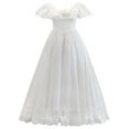 thumbnail image 2 of Girl Dresses Toddler Formal Dresses White Dress for Girls Toddler Pageant Dress Girl Dresses Size 8-9 Years, 2 of 8