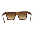 thumbnail image 2 of Squared Mobster Mafia Oversize Rectangular Sunglasses Matte Tortoise Brown, 2 of 4