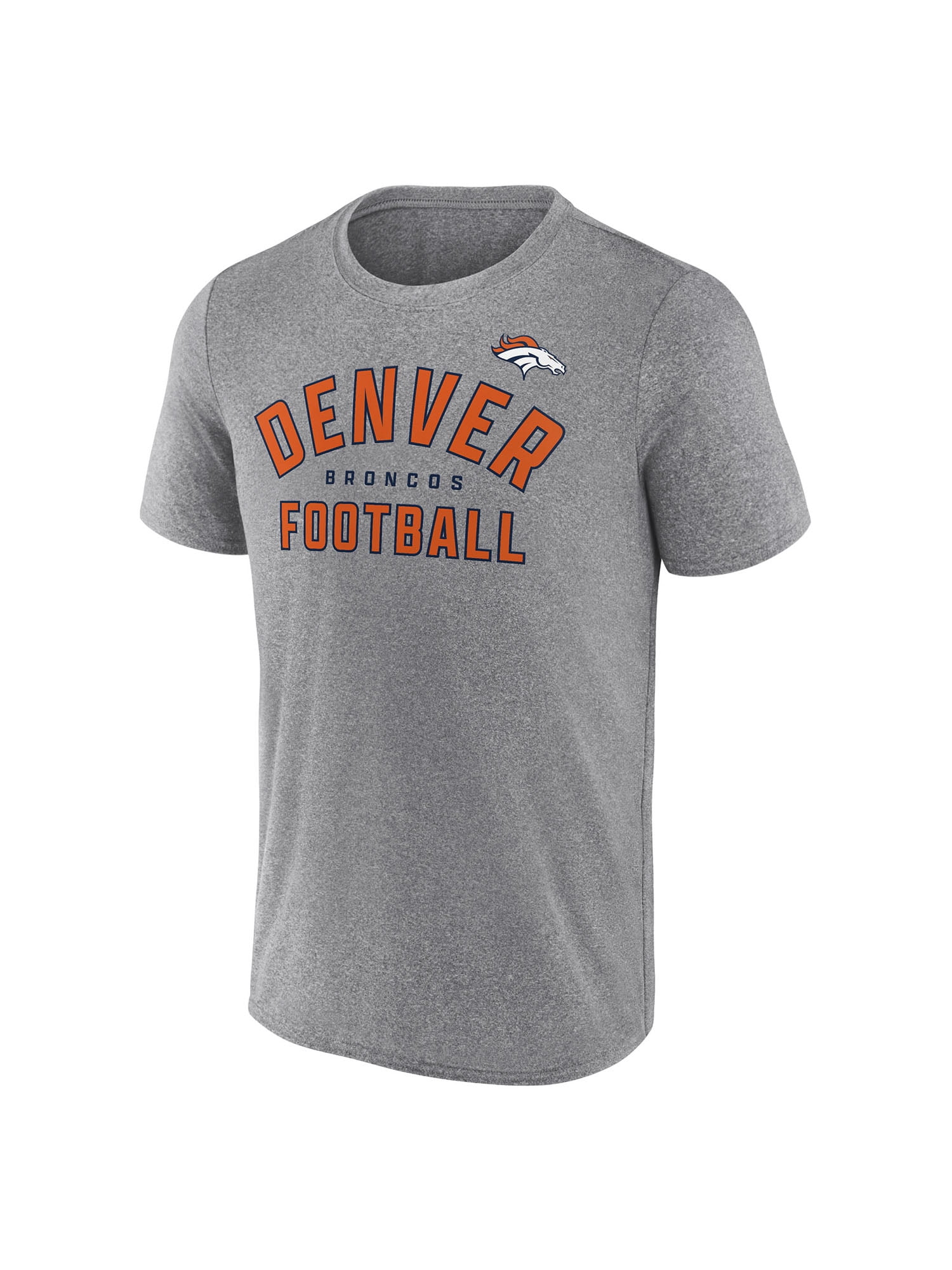 NFL Men's Denver Broncos Synthetic Gray Short Sleeve Arch Logo T-Shirt – All 32 Teams Available