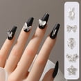 thumbnail image 1 of opvise 20Pcs Nail Ornaments Fade-Resistant Alloy Unique Butterfly Nail Charms Shiny Manicures Decor Birthday Gift, 1 of 8
