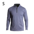 thumbnail image 4 of Minnieouse Jersey de media cremallera para hombre, camiseta cálida de manga larga transpirable de Color sólido para niños, ropa interior térmica Camisetas Azul claro S Minnieouse AP013080-16, 4 of 6